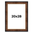 thumbnail image 1 of 20x28 Frame Brown Walnut Gold Ornate Trim Solid Wood Plein Air Picture Frame | 3 Inch Moulding, 1 of 8