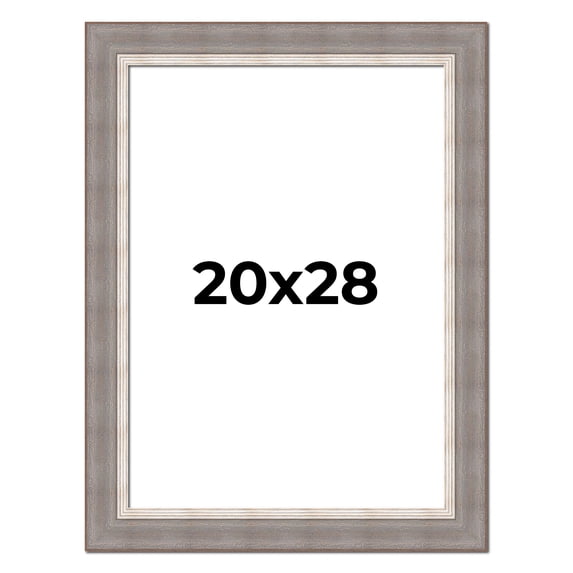 20x28 Frame Grey Real Wood Picture Frame Width 2.75 Inches | Interior Frame Depth 0.5 Inches |