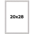 thumbnail image 1 of 20x28 Frame Silver Inner Slope Bevel Picture Frame | 1 Inch Moulding Width | 0.75 Inch Rabbet Depth, 1 of 8