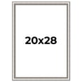 thumbnail image 1 of 20x28 Frame Silver Real Wood Picture Frame Width 1.25 Inches | Interior Frame Depth 0.5 Inches |, 1 of 8