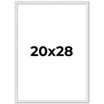 20x28 Frame White Real Wood Picture Frame Width 0.75 inches | Interior Frame Depth 0.5 inches |
