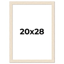 20x28 Frame White Real Wood Picture Frame Width 1.5 inches | Interior Frame Depth 0.5 inches | Barn