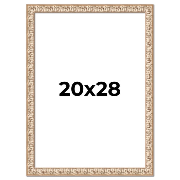 20x28 Frame White Real Wood Picture Frame Width 1.5 inches | Interior Frame Depth 0.5 inches |