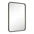 thumbnail image 1 of 20x28'' Oil rubbed bronze Mirrors for Bathroom,Bathroom Vanity Mirror, Rounded Rectangle Mirror, Stainless Steel Anti-Rust Tube Metal Frame Wall Mounted Mirror, Vertically/Horizontal Hanging, 1 of 9
