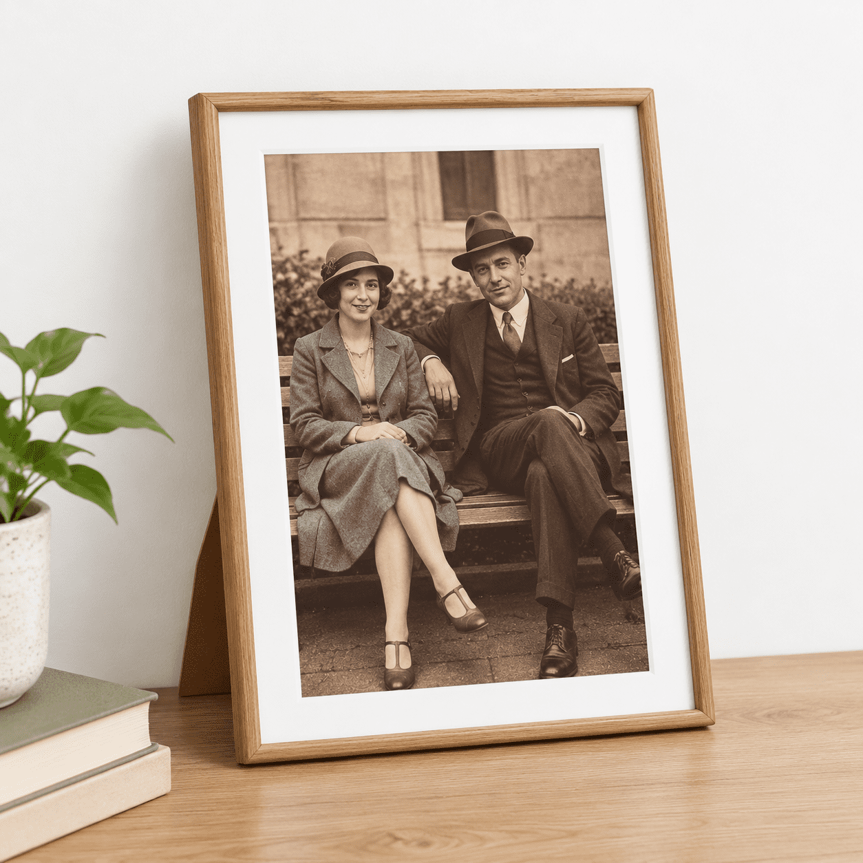 20x28 Picture Frames Oak Wood Hand Make Crafteder Frame With Mat To ...