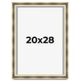 thumbnail image 1 of 20x28 Shadow Box Frame Silver | 1.75 inches Deep Real Wood Traditional Shadowbox Display Frame | UV, 1 of 8