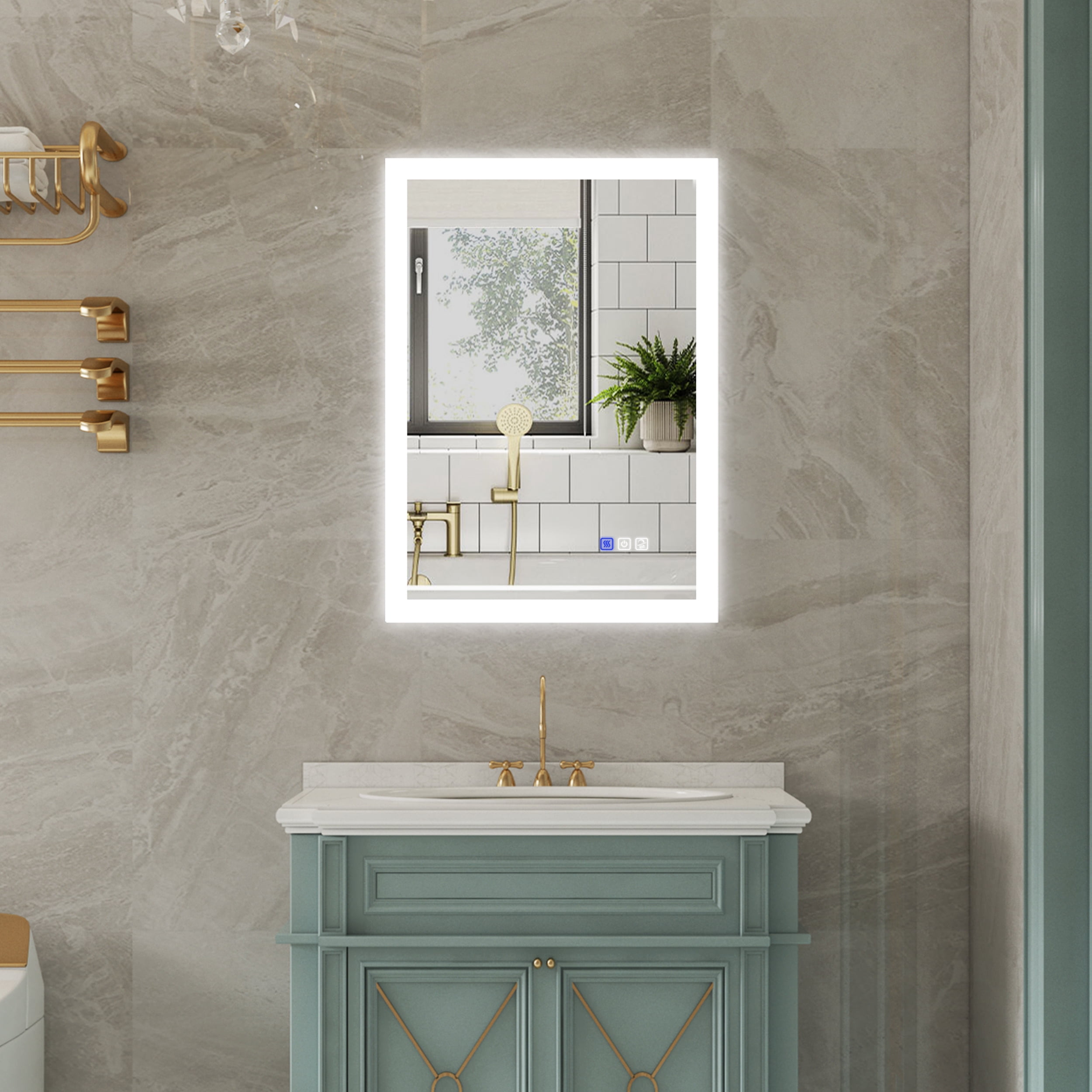 20x28 inch LED Bathroom Mirror, Bathroom Vanity Mirror with Lights ...
