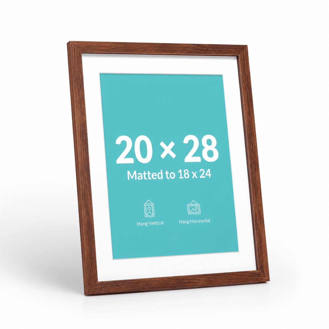 Cocktailes Reception Frame 20x28er Frame Brown Display Pictures 18x24 With Mat Or Without Stable ...