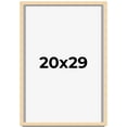 thumbnail image 1 of 20x29 Frame Beige Real Wood Picture Frame Width 0.75 inches | Interior Frame Depth 0.5 inches |, 1 of 8