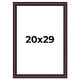 thumbnail image 1 of 20x29 Frame Brown Round Mahogany Solid Wood Picture Frame | 1.625 Inch Moulding Width | with UV, 1 of 8