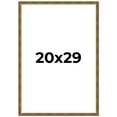 thumbnail image 1 of 20x29 Frame Gold Kingsley Distressed Solid Wood Picture Frame Width 0.75 Inches | Interior Frame, 1 of 8