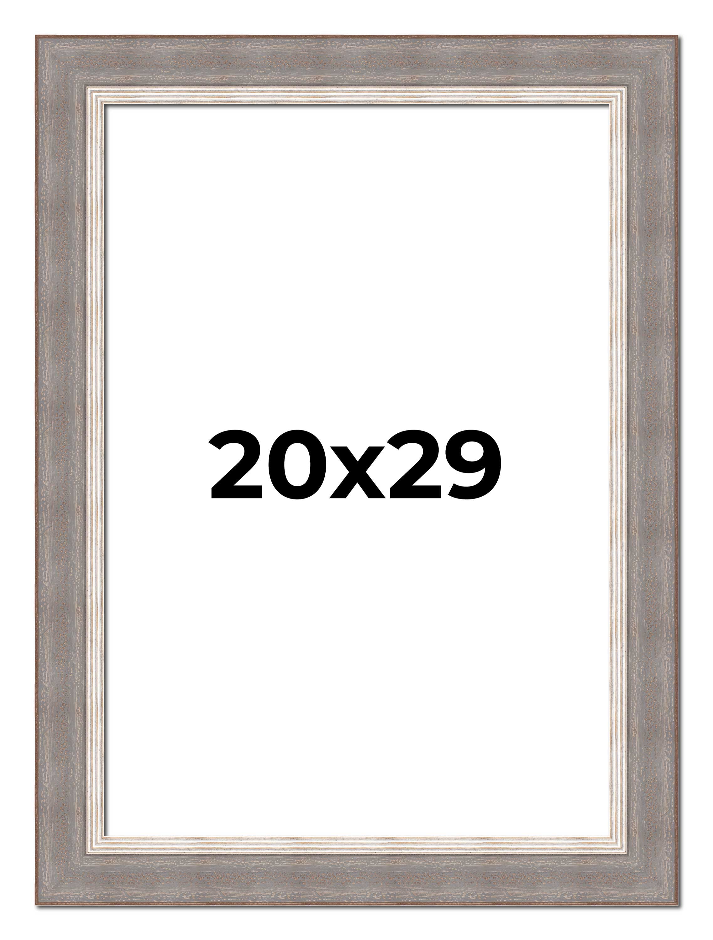 20x29 Frame Grey Real Wood Picture Frame Width 2.75 Inches | Interior ...