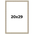 thumbnail image 1 of 20x29 Frame Grey Solid Wood Picture Frame Width 1 Inches | Interior Frame Depth 0.5 Inches |, 1 of 8