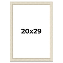 20x29 Frame White Real Wood Picture Frame Width 1.75 inches | Interior Frame Depth 0.5 inches |