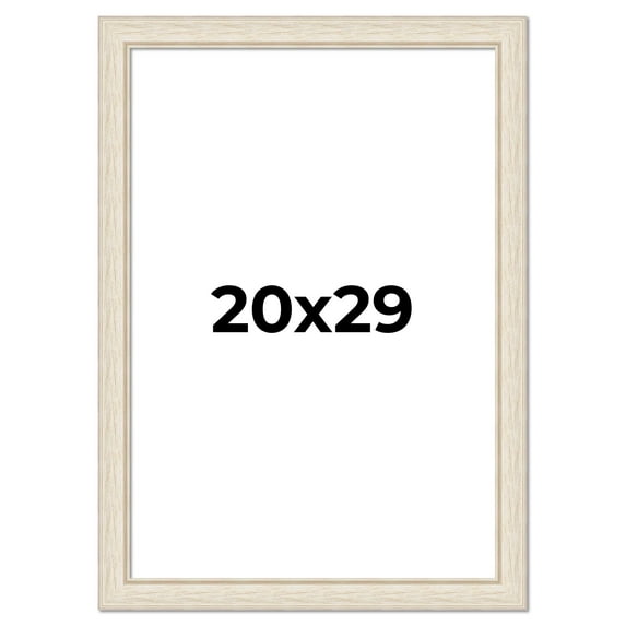 20x29 Frame White Real Wood Picture Frame Width 1.75 inches | Interior Frame Depth 0.5 inches |