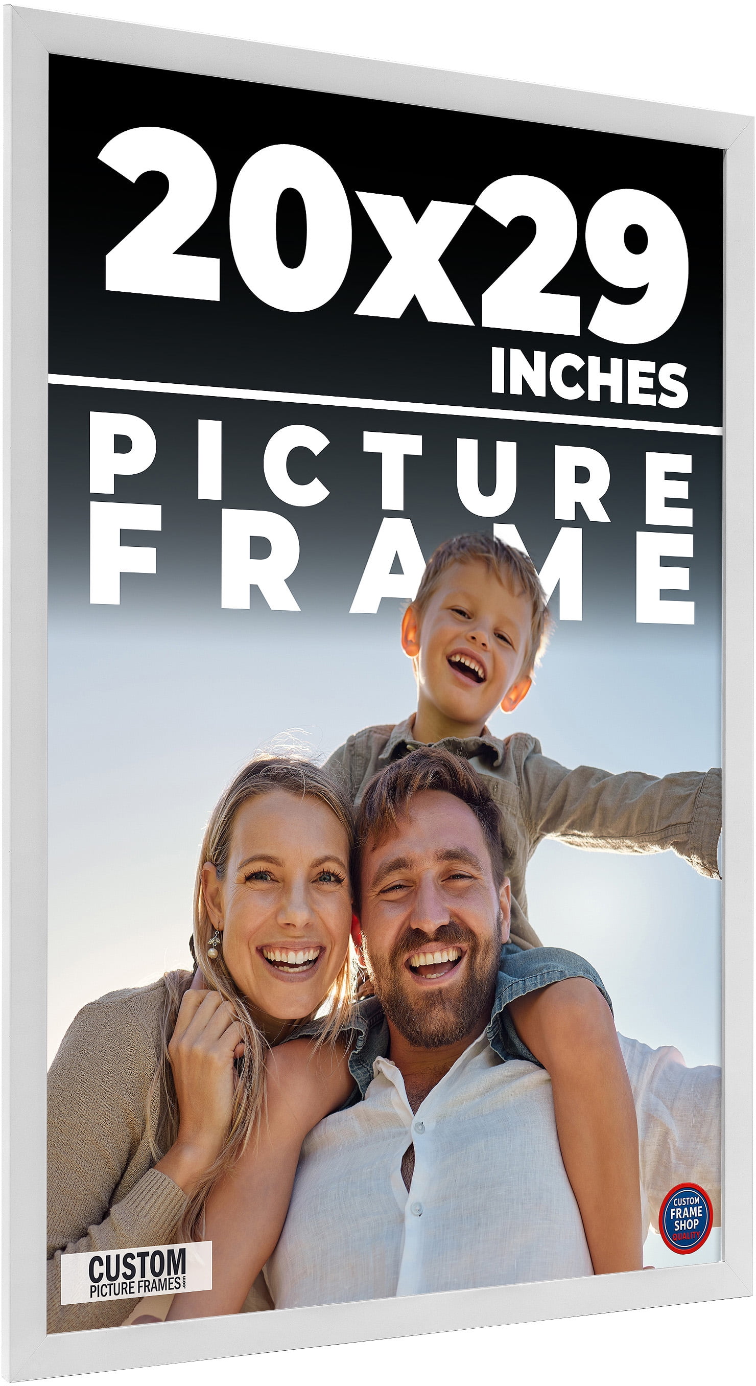 マホームズ 額ポスター 20x29-Frame-White-Solid-Wood-