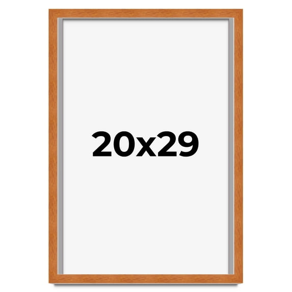 20x29 Shadow Box Frame Brown | 0.875 Inches Deep Real Wood Contemporary Shadowbox Display Frame |