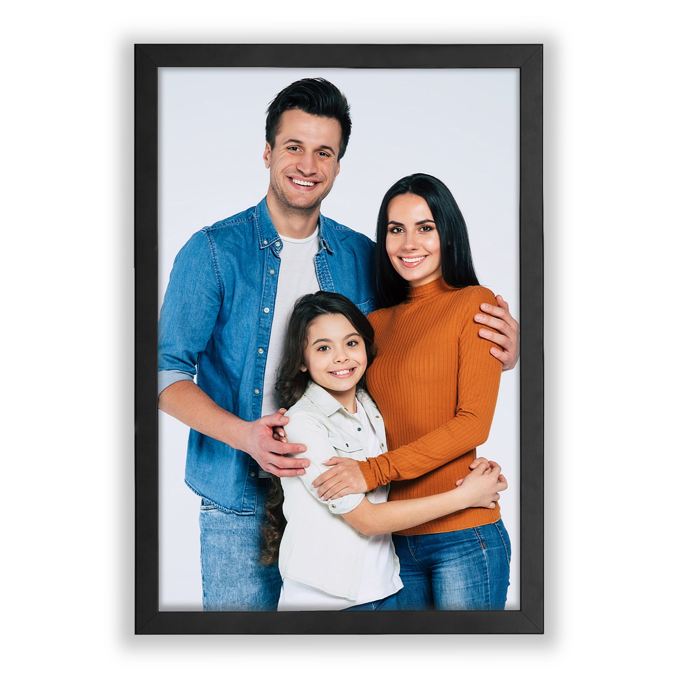 20x30 1.25" Black Wood Picture Frame, No Mat