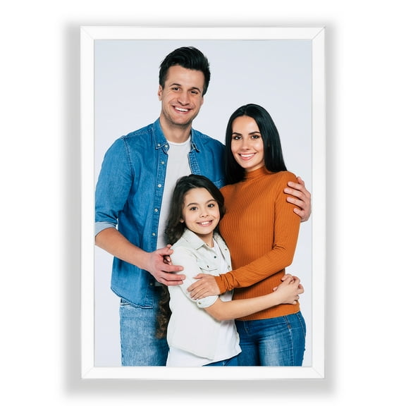 20x30 1.25" White Wood Picture Frame, No Mat