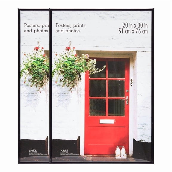 20x30 Basic Picture Frames, Black, Set of 2