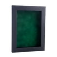 thumbnail image 1 of 20x30 Black Shadowbox Frame - Interior Size 20x30 with 3/4" Usable Depth - Forest Green Acid-Free Suede Backing, 1 of 5