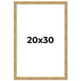 thumbnail image 1 of 20x30 Frame Beige Real Wood Picture Frame Width 1.25 inches | Interior Frame Depth 0.5 inches |, 1 of 8