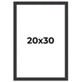 thumbnail image 1 of 20x30 Frame Black Real Wood Picture Frame Width 1.25 Inches | Interior Frame Depth 0.5 Inches |, 1 of 8