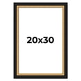 thumbnail image 1 of 20x30 Frame Gold Real Wood Picture Frame Width 2.25 Inches | Interior Frame Depth 0.5 Inches |, 1 of 8