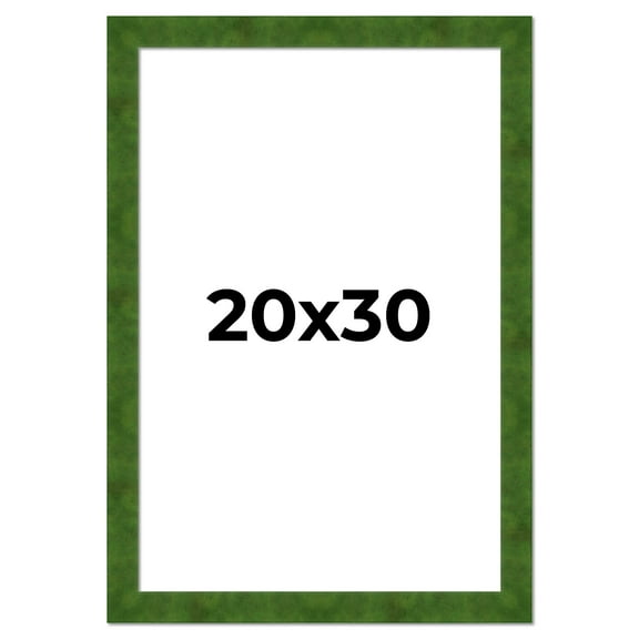 20x30 Frame Green Burl Solid Wood Picture Frame | 1.75 Inches Moulding Width | Interior Frame Depth