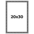thumbnail image 1 of 20x30 Frame Silver Black Rustic Sonoma Solid Wood Picture Frame | 1.5 Inch Moulding Width |, 1 of 8