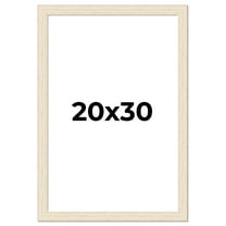 20x30 Frame White Real Wood Picture Frame Width 1.5 inches | Interior Frame Depth 0.5 inches | Barn