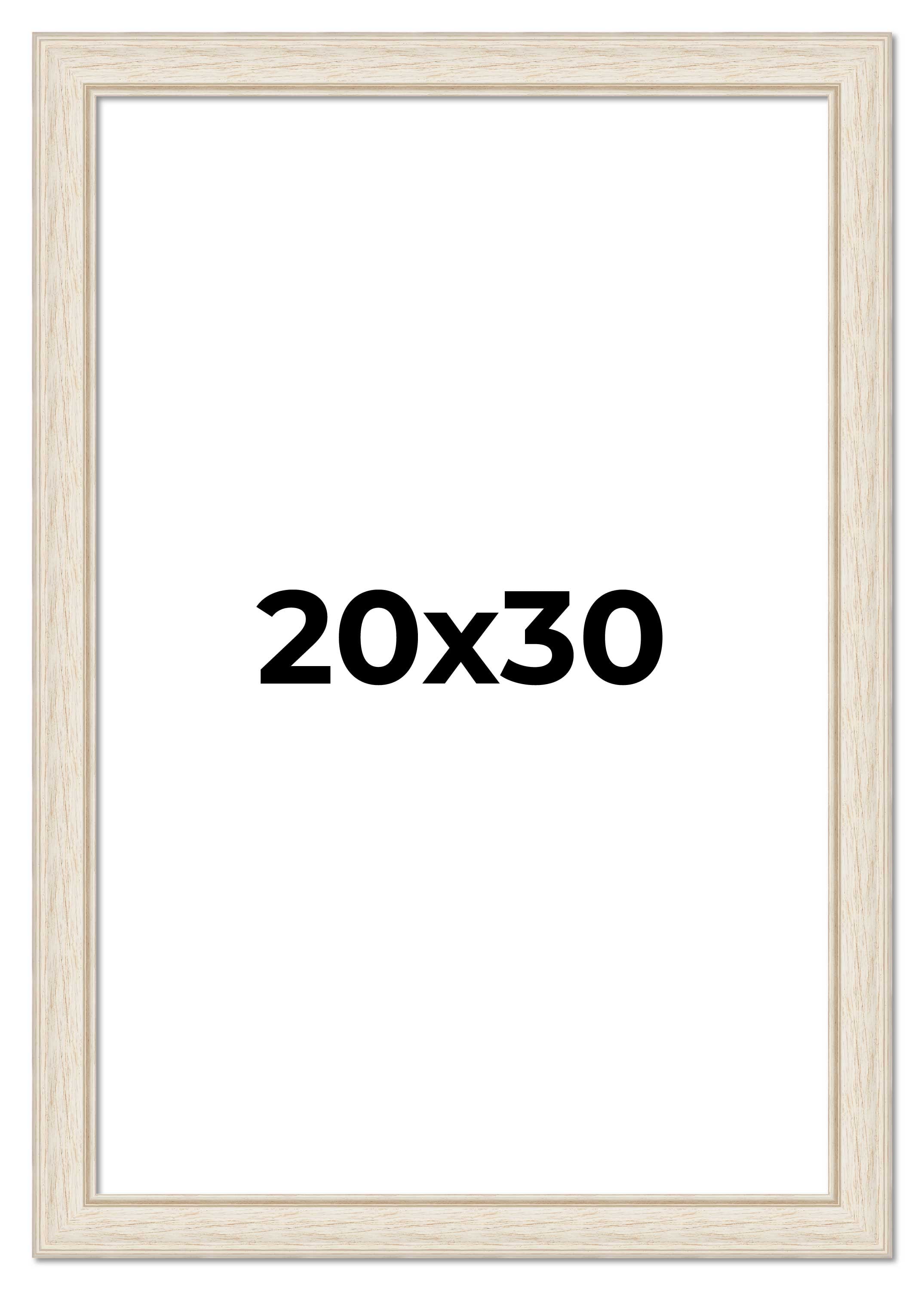 20x30 Frame White Real Wood Picture Frame Width 1.75 inches | Interior ...
