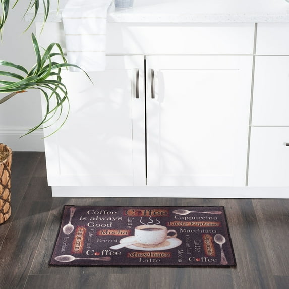 Bliss Rugs Kitchen Rug 0.25" Thickness Non-Slip Anti-Fatigue Indoor Rug, Printed Kitchen Mat | 1'8" x 2'6"