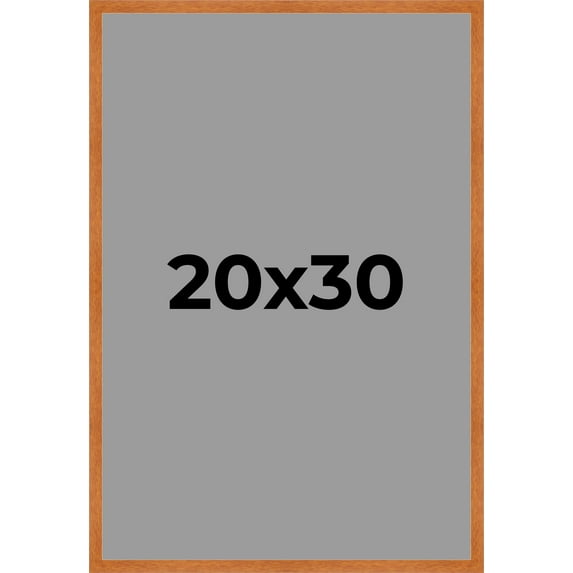 20x30 Shadow Box Frame Light Brown Real Wood with a Silver Acid-Free Backing | 3/4" of Usuable