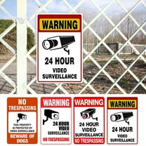 20x30cm Video Surveillance Camera Sign, Weatherproof Warning Notice for Outdoor Home Security and Property Protection