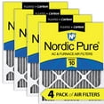 thumbnail image 1 of 20x30x1 (19_5/8x29_5/8) Furnace Air Filters MERV 10 Pleated Plus Carbon 4 Pack, 1 of 7