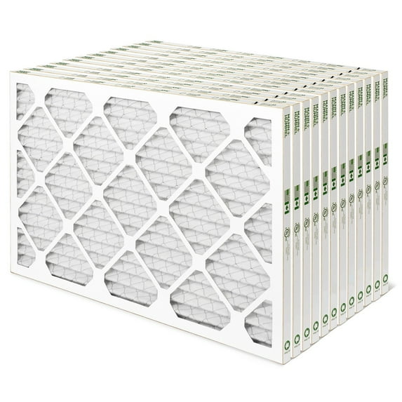 20x30x1 MERV 11, MPR 1000 Pleated AC Furnace 1" Air Filters. Case of 12. Actual Size: 19-1/2 x 29-1/2 x 3/4