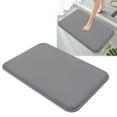 thumbnail image 1 of 20x31 ince Fluffy Foamed Slip Reducer Bath Rug, Machine Washable Area Bath Mat Rugs for Bathroom, Light Ashy, 1 of 8