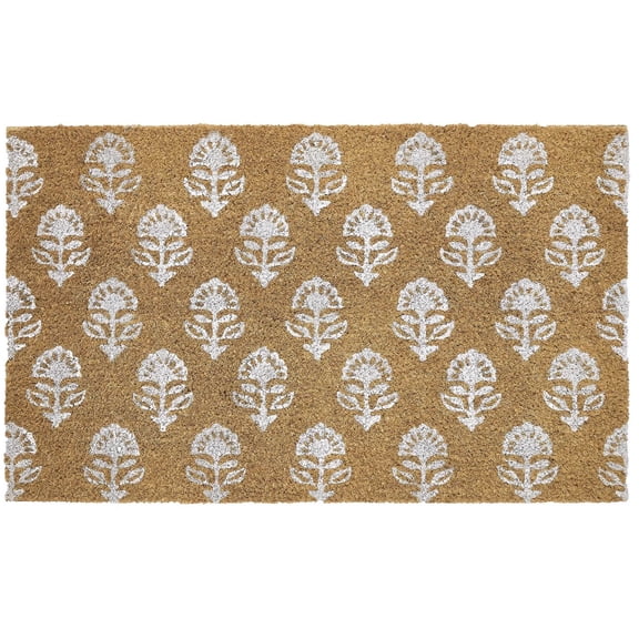 20x31in Front Door Mat,Vintage Floral Abstract Non-Slip Entry Mats,Easy to Clean,Entrance Rugs for Indoor Outdoor,Doormat Floor Mats for Home