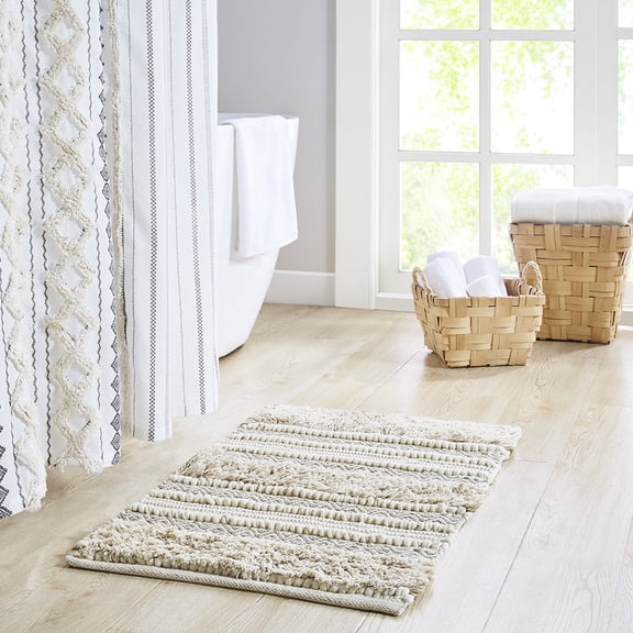 20x32" Bath Rug - Machine Washable - Bathroom Refresh - Soft Dimension