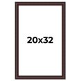 thumbnail image 1 of 20x32 Frame Brown Round Mahogany Solid Wood Picture Frame | 1.625 Inch Moulding Width | with UV, 1 of 8