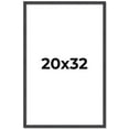thumbnail image 1 of 20x32 Frame Brown Solid Wood Picture Frame - Complete Modern Photo Frame Includes UV Acrylic, 1 of 8