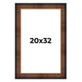 thumbnail image 1 of 20x32 Frame Brown Walnut Gold Ornate Trim Solid Wood Plein Air Picture Frame | 3 Inch Moulding, 1 of 8