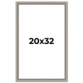 thumbnail image 1 of 20x32 Frame Grey Real Wood Picture Frame Width 1.25 inches | Interior Frame Depth 0.5 inches | Hans, 1 of 8