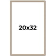 thumbnail image 1 of 20x32 Frame Silver Real Wood Picture Frame Width 0.75 Inches | Interior Frame Depth 0.5 Inches |, 1 of 8