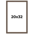thumbnail image 1 of 20x32 Ornate Brown Real Wood Picture Frame Width 1.5 Inches | Interior Frame Depth 0.5 Inches |, 1 of 8