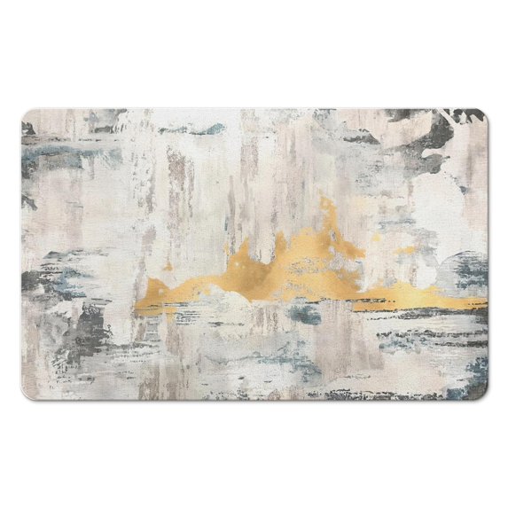 20x32 inch Modern Abstract Gray Area Rug: Soft, Non-Slip, Washable Indoor Throw Carpet - Upgrade Your Bathroom, Living Room, Bedroom, Nursery or Dining Room Decor