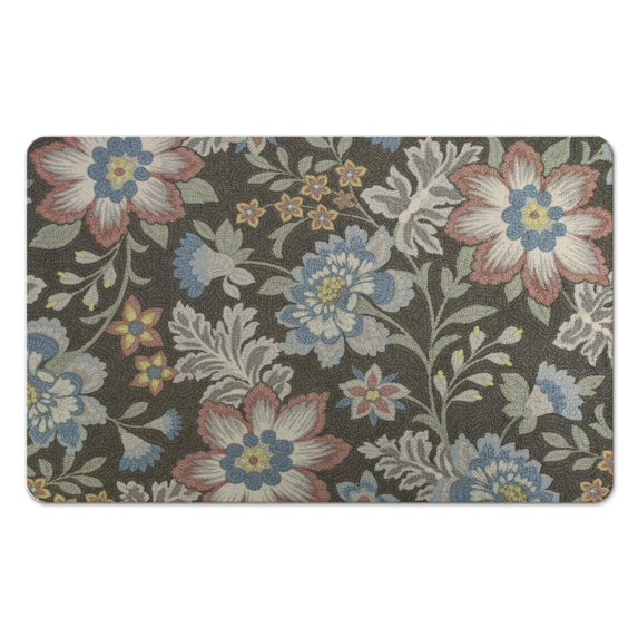 20x32 inch Modern Collection Floral Area Rug | Vintage Colors, Non-Slip | Distressed Accent Piece for Living Room, Bathroom Decor