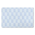thumbnail image 1 of 20x32in Luxury Checkered Bath Rug | Absorbent, Soft Microfiber | Non-Slip Comfort for Your Bathroom Floor, 1 of 5