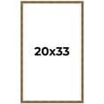 thumbnail image 1 of 20x33 Frame Gold Kingsley Distressed Solid Wood Picture Frame Width 0.75 Inches | Interior Frame, 1 of 8